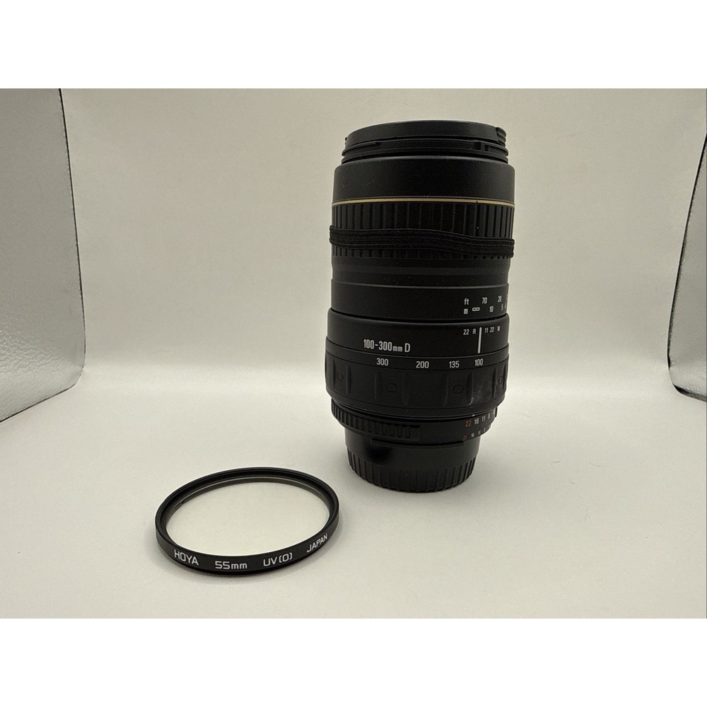 Quantaray AF 100-300mm f/4.5-6.7 LDO for Nikon w/ Lens Caps & UV Filter